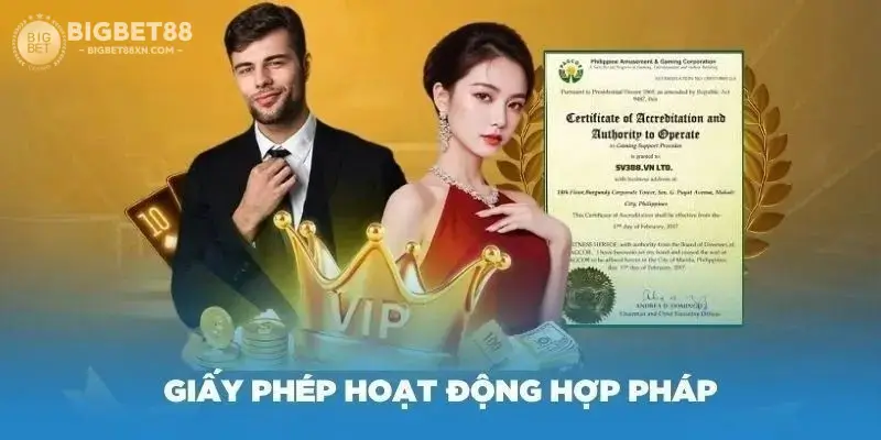 Giấy phép hoạt động hợp pháp 